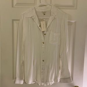 Sim & Sam Lightweight Button Down Top